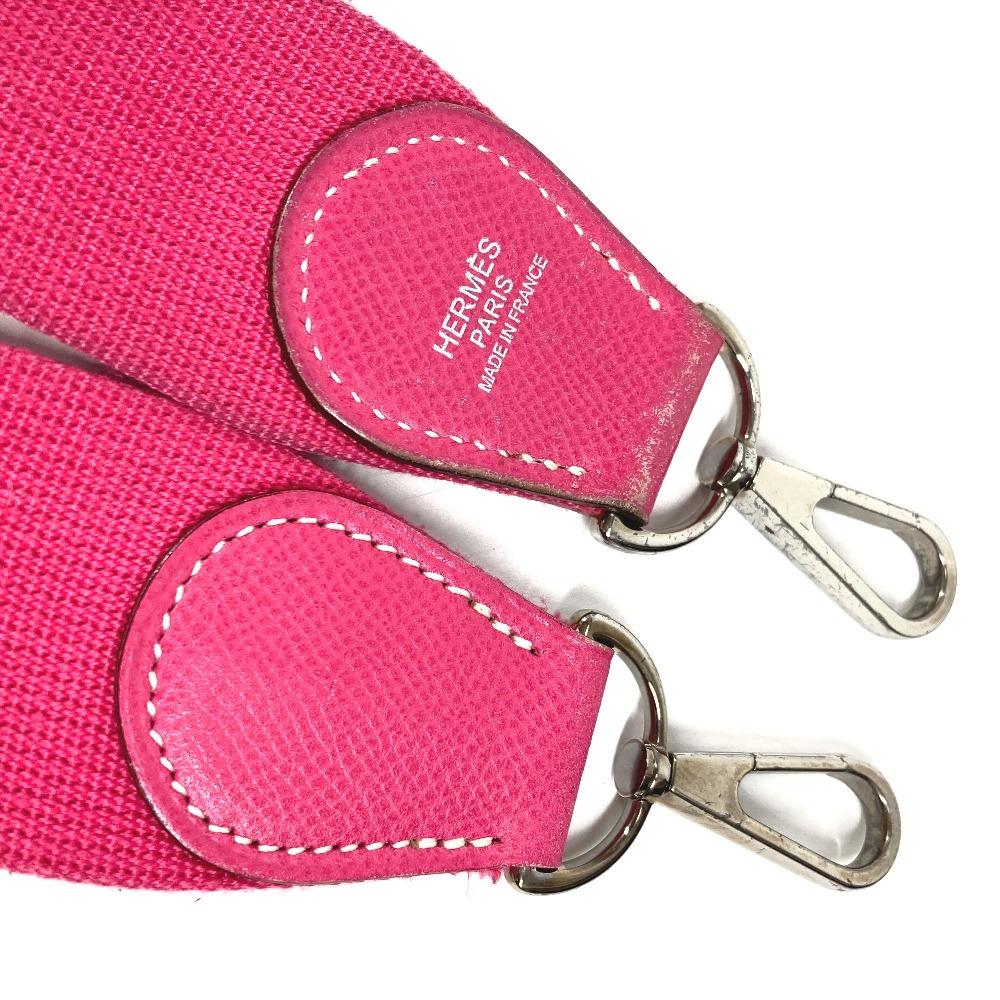 HERMES H punching logo Evelyne 1 PM Crossbody Shoulder Bag Epsom Rose Tyrian