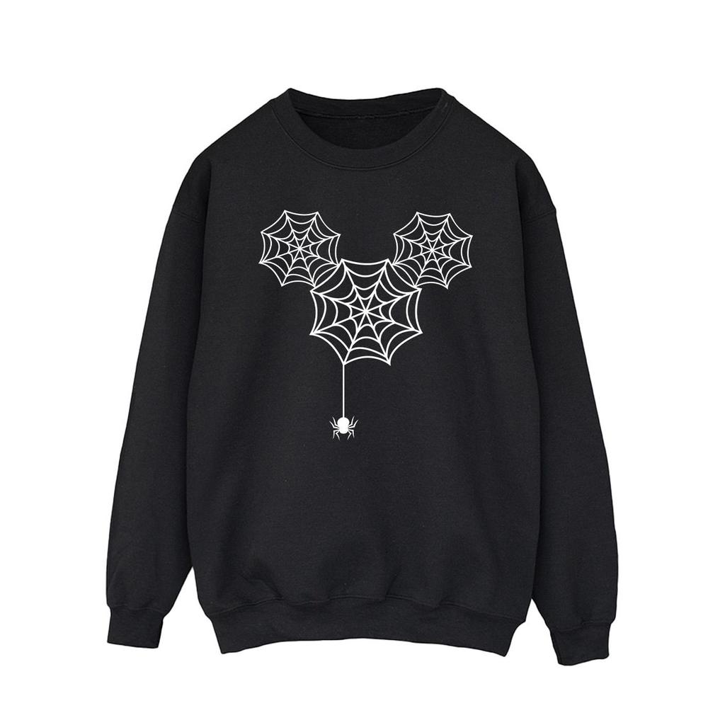 Disney Mens Mickey Mouse Spider Web Head Sweatshirt