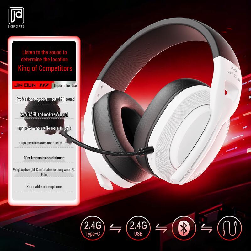 

Jindun H7 4-Mode Wireless Gaming Headset