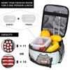 Boble Tea Insulated Lunch Bags Thermal Bag Reusable,Lunch Container P-Pusheencats High Capacity Lunch Box Tote Food Handbags