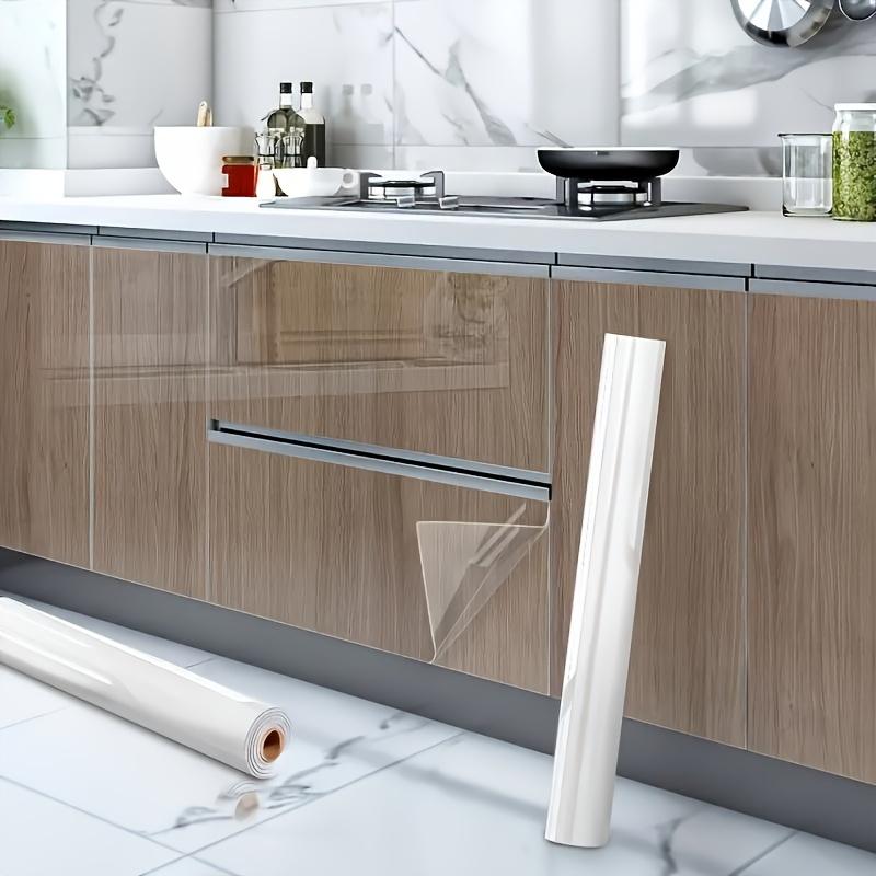 Kuumuskindel kile Läbipaistev, Õli- ja kuumuskindel Isekleepuv Köögi Seinakaitsekile Veekindel Vinüülkleebis Pliitidele, Kappidele