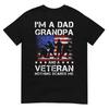 Dad Grandpa Veteran Nothing Scares Fathers Day Veterans Day T-Shirt