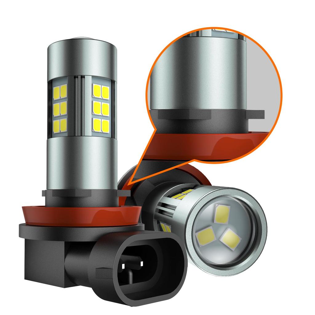SEALIGHT F1-LED-H11 F1 Series LED Fog Lamp, H8 H11 H16 Bulb, White 7000LM, ,