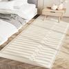 Koreanischer cremefarbener Nachttischteppich für das Schlafzimmer, kurzfloriger Teppich für Sofa, Couchtisch, Wohnzimmer, Fußmatte