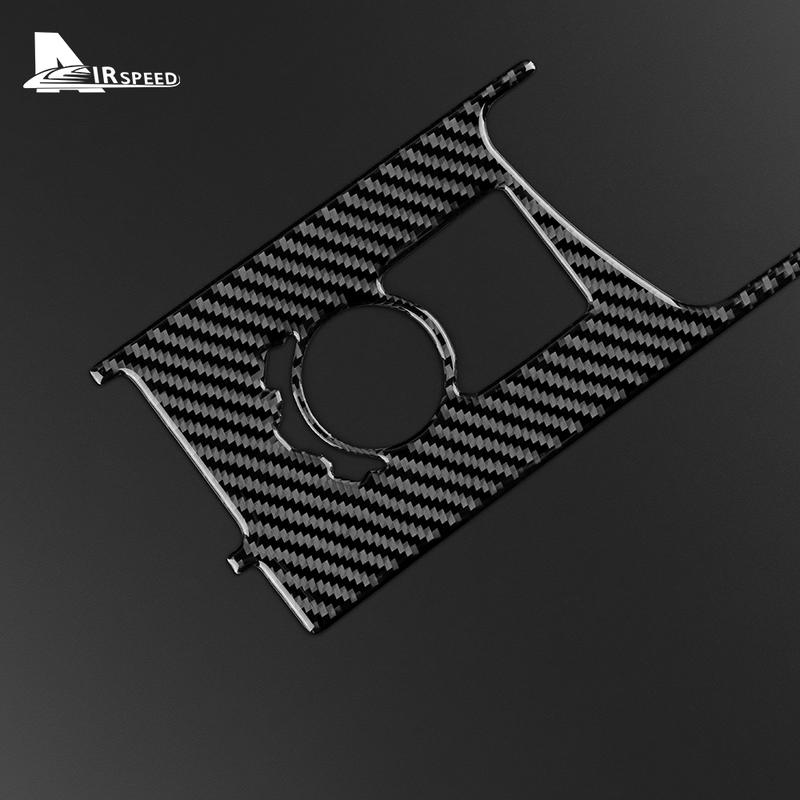 Real Soft Carbon Fiber Sticker For Lexus IS250 300 350 200T 2013-2018  Center Console Panel Cover Interior Trim  Accessories