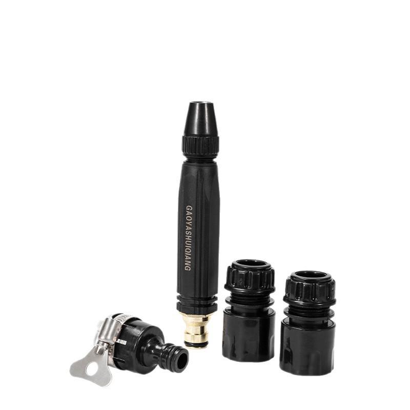 Black Diamond Copper-Plated High-Pressure Water Gun Nozzle for Car Wash & Garden Use