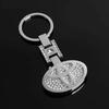 1 PIEZA Llavero con Logo de Coche Metálico en Forma de H con Diamantes para Chr Corolla Camry Rav4 Yaris Prius Avensis Auris Accesorios OQ6