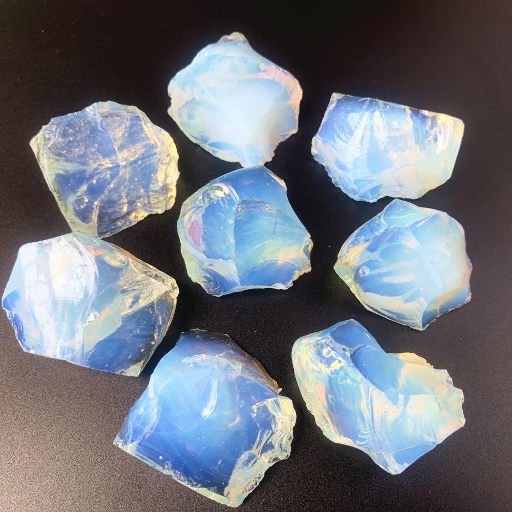 700g Natural Opal Rough Stones Quartz Crystal Raw Mineral Reiki Healing Crystals Gem Specimens Collectible For Home Decor Gift