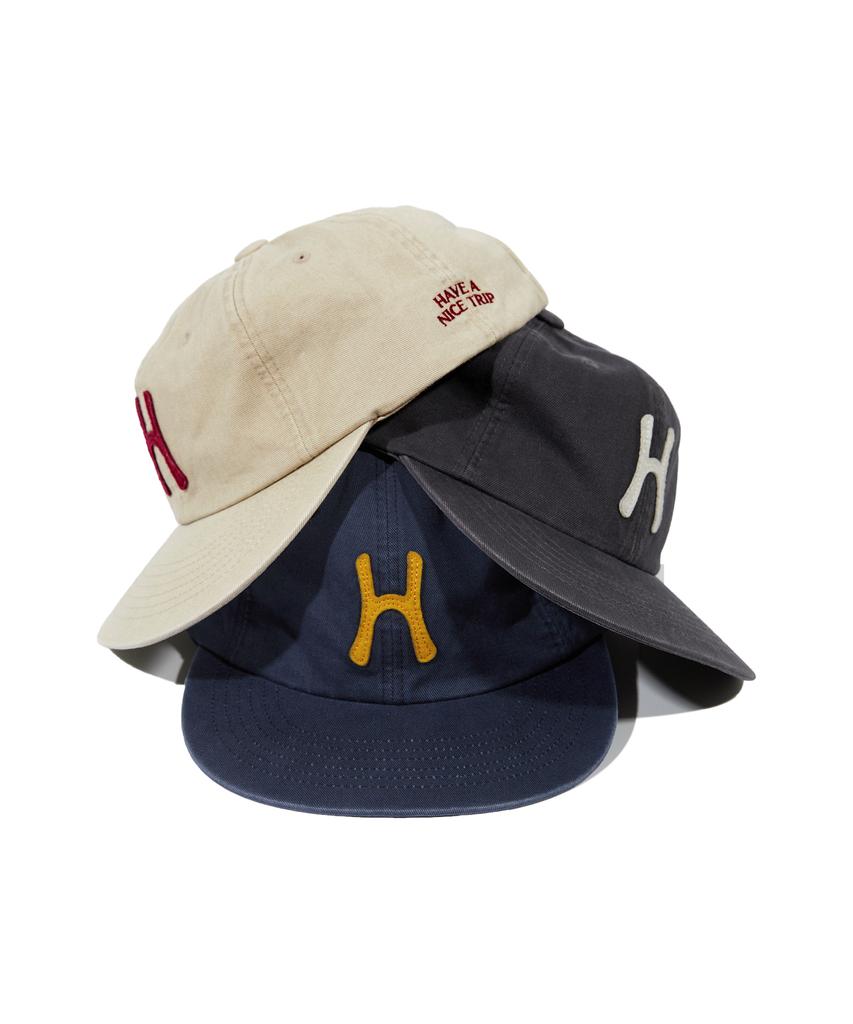 HELLO SUNRISE H Logo Cotton Relaxed Fit 6Panel Cap_Beige