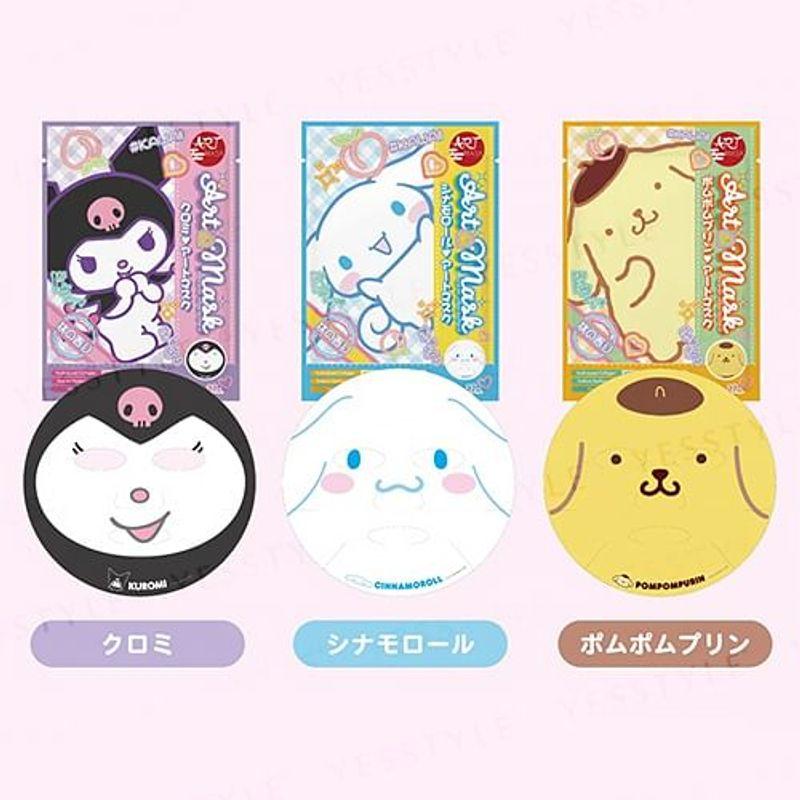 Sun Smile - Sanrio Kuromi Cinnamoroll Pompompurin Art Sheet Mask Set