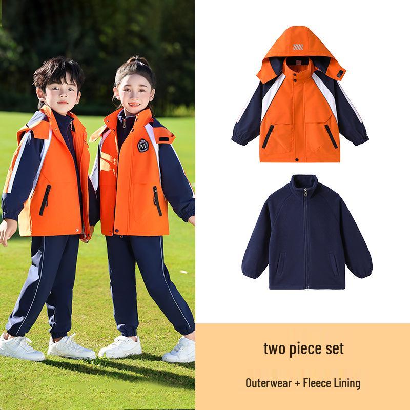 Elementary Student Seasonal Uniform Set: Windbreaker & Winter Outfit