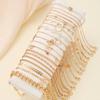 20 Stück/Set Böhmische gedrehte Schlangenketten-Fußkettchen für Damen Sommer Strand Vintage Einfaches Fuß-Knöchelarmband am Bein Schmuck Geschenke
