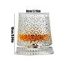 Creative Whiskey Glasses Durable Spinnings Glassware Cocktails Wine Brandy Cup Water Juice Tea Mug Party Drinking Glass Tumbler