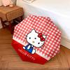 Hello Kitty  pattern, automatic folding umbrella, portable and foldable design, 8 ribs, a Christmas or birthday gift.