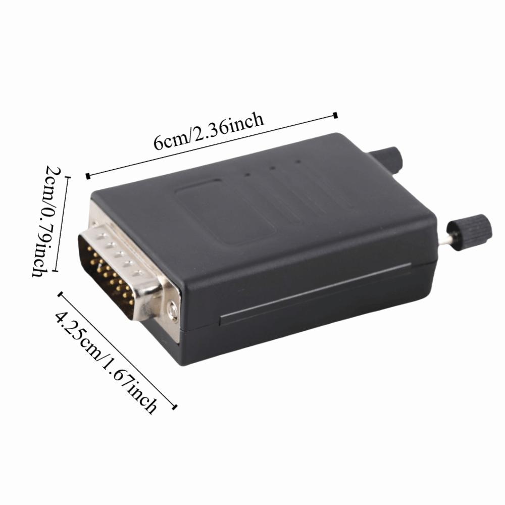 DB15 DB15 Connector Solderless Male Connector 15 Pin Breakout Board with Case 15 Pin D‑SUB Male Terminal Adapter Wiring Systems