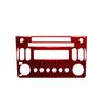 Red Carbon Fiber Interior Central Console CD Cover Trim For Nissan 350Z 2006-09