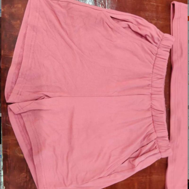 Spring/Summer Solid Color Multi-Color Choice Short-Sleeved T-Shirt + Shorts Set Women'S Casual Comfortable Two-Piece