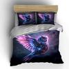 "Cosmic owl's shimmering flight" Bedding sets Duvet covers Pillowcases(1* Duvet Cover 2* Pillowcases without duvet insert)