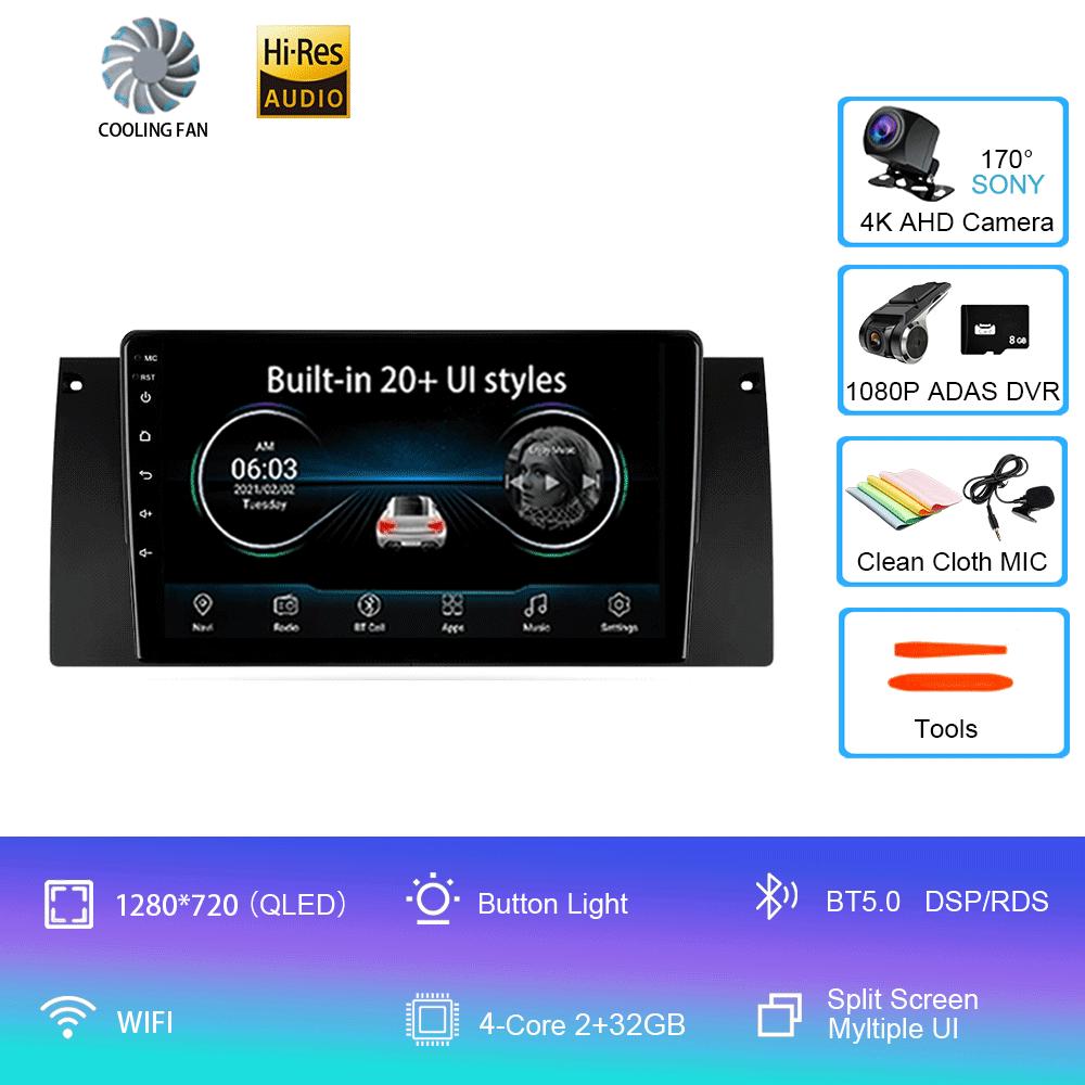 Android Autoradio 14 For BMW X5 E39 E53 1999 - 2006  Multimedia Video Player Stereo Navigation GPS No 2din 2 Din Dvd