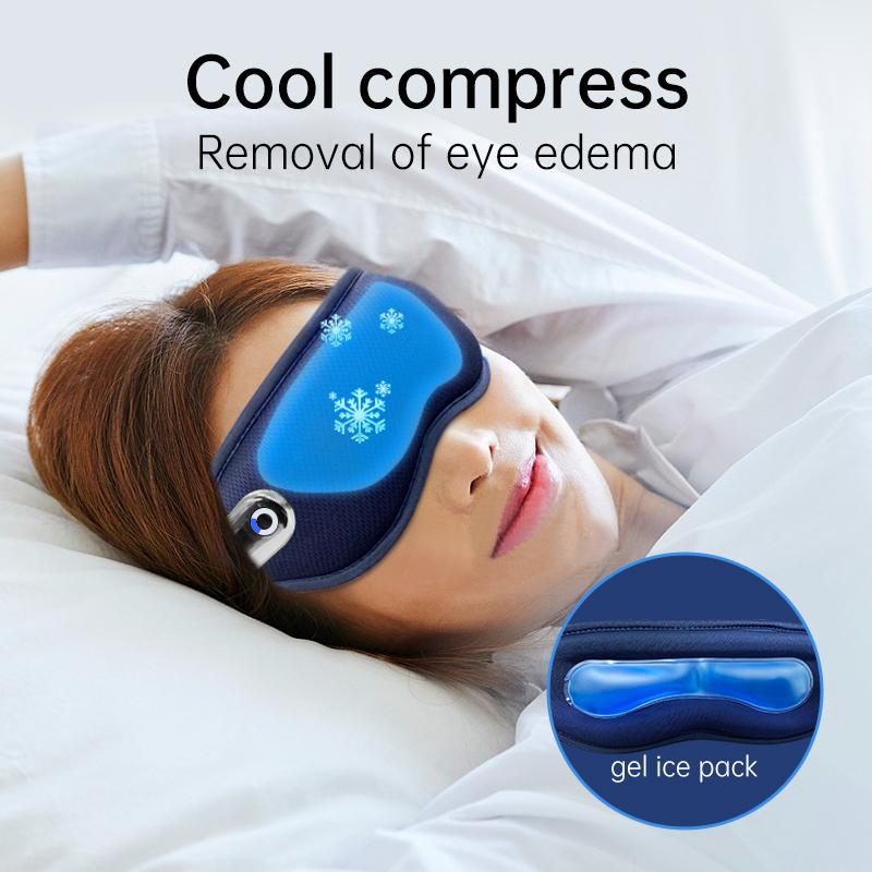 Electric Vibration Eye Massager Heated Eye Mask Wireless Relieve Eye Strain Dark Circles Dry Eye Fatigue Relief Sleeping Mask