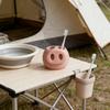 Cute Pink 3D Printed Snout Toothbrush Toothpaste Holder 3D Printed Design for Bathroom Countertop Accessories