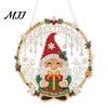 Strass Malerei Sonnenfänger Set Weihnachtskit, DIY Kunst mit Kunstperlen für Erwachsene Bastelbedarf für Anfänger, Acryl Weihnachten Schmuck Bastelmaterial