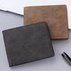 Fashionable Multi-Card Slot Wallet for Men Folding Large Capacity Coin Purse Short Wallet in PU Leather