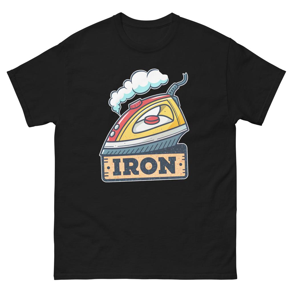 Iron Steaming Popular Illustration Object T-Shirt