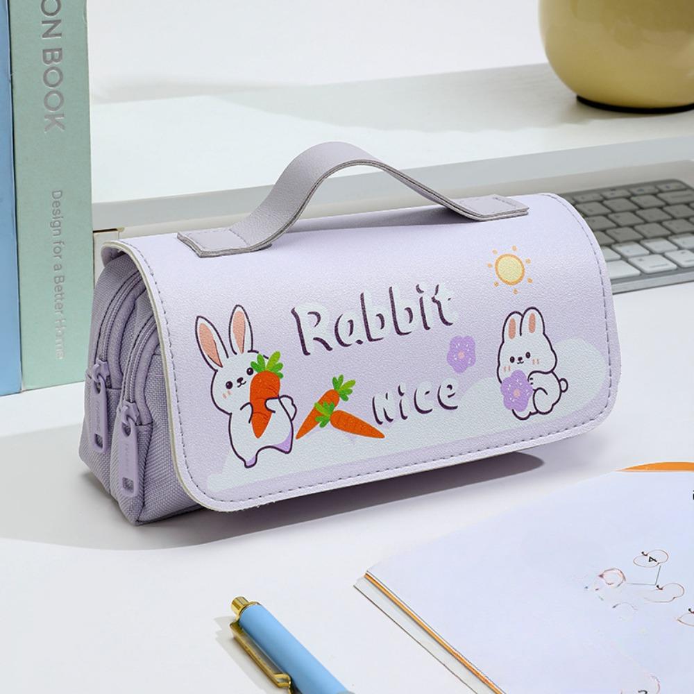 Handheld flip pencil case, pencil case, elementary school student, high-end, dirt resistant, large capacity, multi-layer pencil case