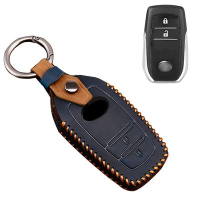 Key Case for Toyota, Smart Key Case, Key Cover, Genuine Leather 2J, Designed for