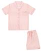 [Pink Zone] Rose Quartz Short Sleeve Collar Pajama Set [Shipped from Korea] 100% Authentic