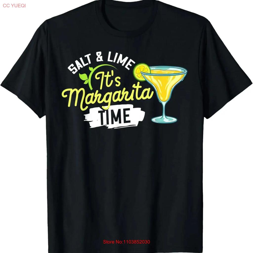 Its Margarita Time T Shirt Vintage Washed Fashion Slightly Stylish Soft Breathable Versatile Casual Stretched Homme