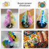 Magic Crystal Christmas Tree Science Experiment Toy For Kids Watering Snowflake Paper Tree Blooming Gift