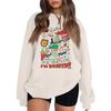 Women's Fashion Long-Sleeve Pullover Sweatshirt With Fun Christmas  Print
