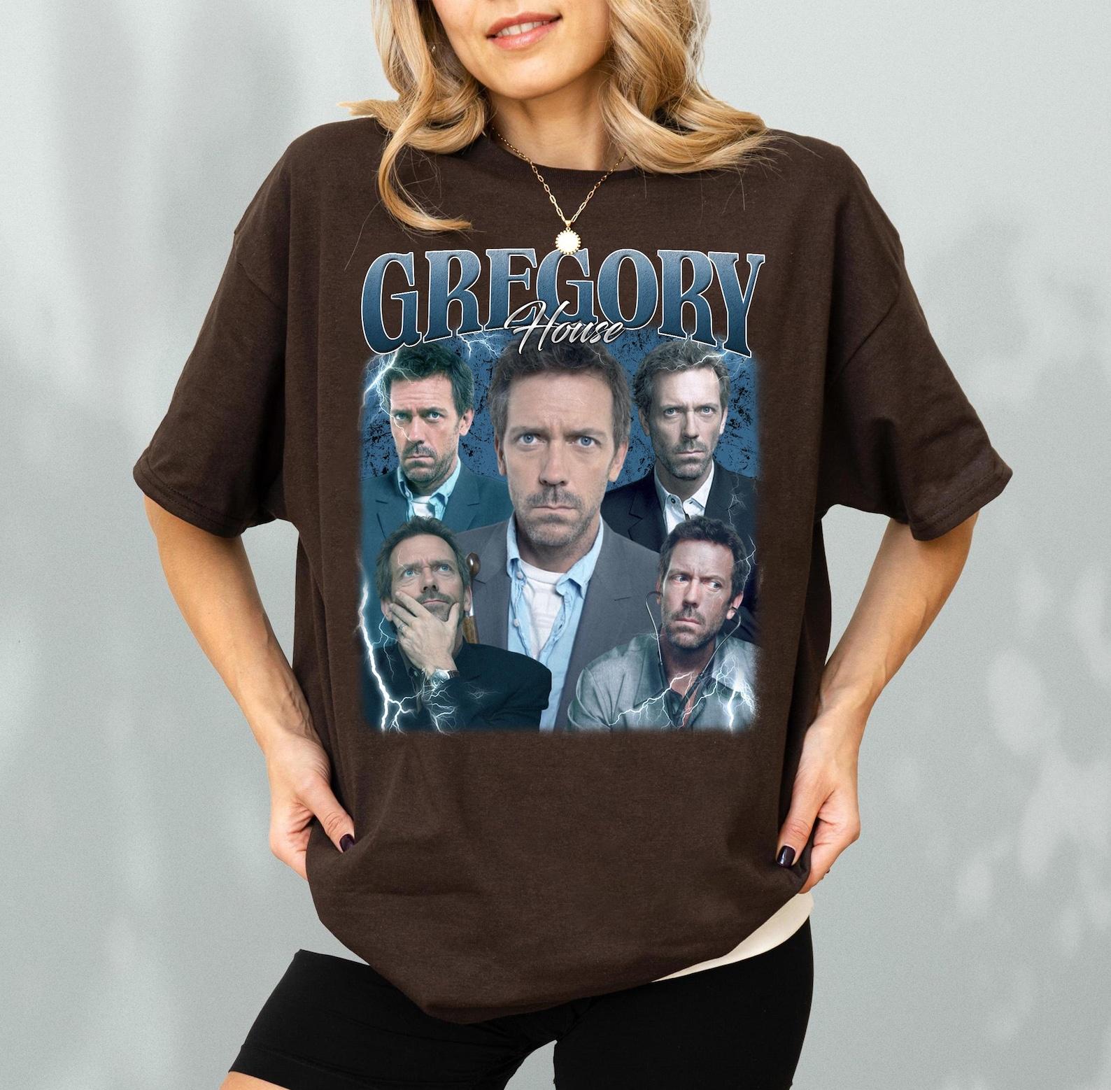 Vintage 90s Graphic Style Gregory House T-Shirt, Hugh Laurie Tee 4XL