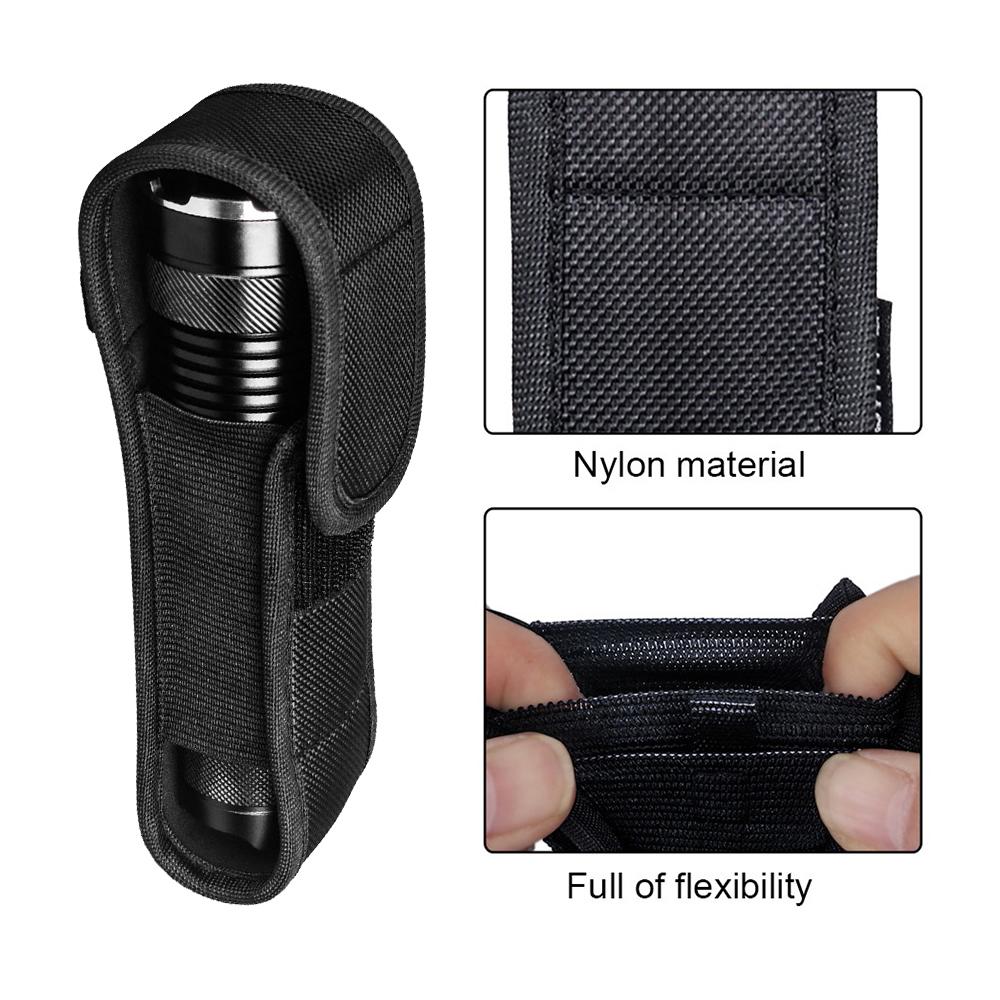 Camping Outdoor Tools Waist Pack Flashlight Belt Holder Flashlight Pouch LED Torch Sleeve