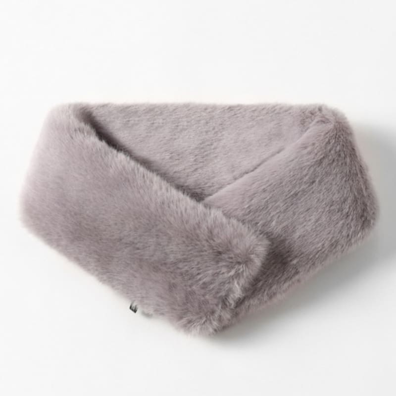 

LALA New Magnetic Fur Scarf - Gray FREE