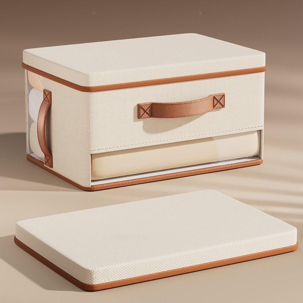 Dustproof Storage Box Large Capacity Finishing Box New Foldable Drawer  Wardrobe