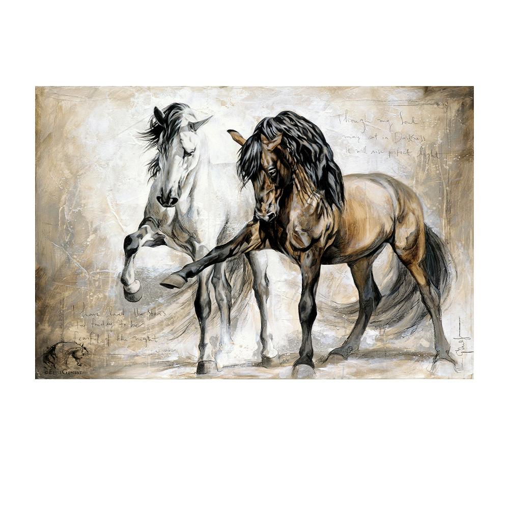 Handsome Horse Painting Canvas Poster Animals Wall Art Pictures for Living Room Bedroom Playroom Modern Home Decor