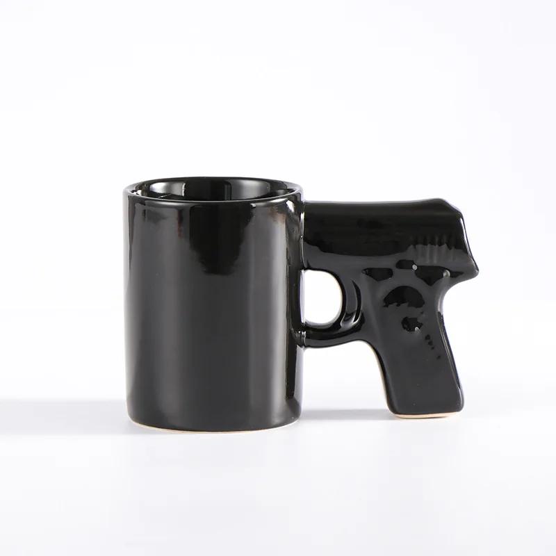 

Creative Pistol Ceramic Mug Water Cup Coffee Mugs Milk Tea Cups Afternoon Tea Cup Milk Mugs Couple Breakfast Cups Tea Mugs 350ml