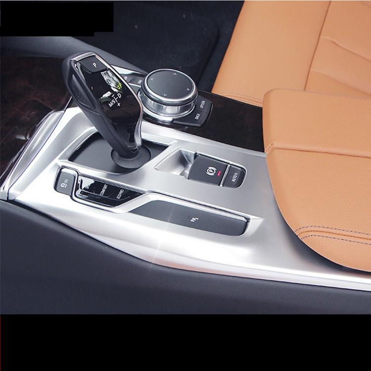 ABS Car Central Control Gear Shift Panel Trim Frame Sequin Cover For BMW 5 Series G30 G31 2018-2022 Auto Accessories