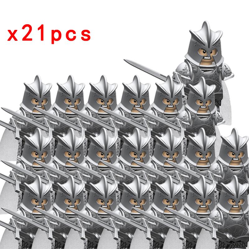 MOC Thrones Golden Armor Warrior Guard Jaime Lannister Barristan Selmy Meryn Trant Building Blocks Mini Action Figure Toys