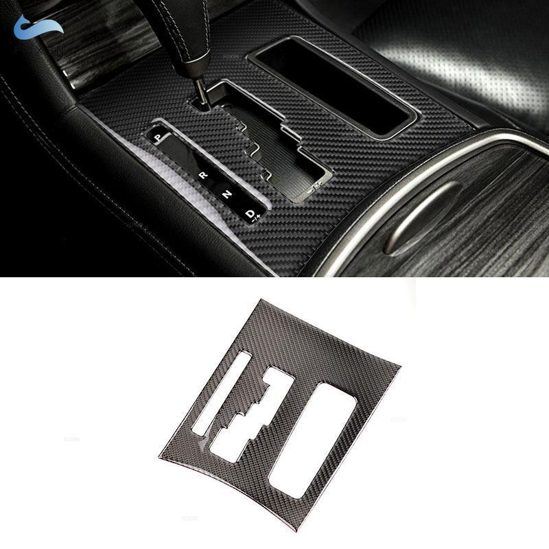 For Chrysler 300 300C 2011 2012 2013 2014 Soft Carbon Fiber Car Styling Center Control Gear Shift Panel Frame Cover Trim