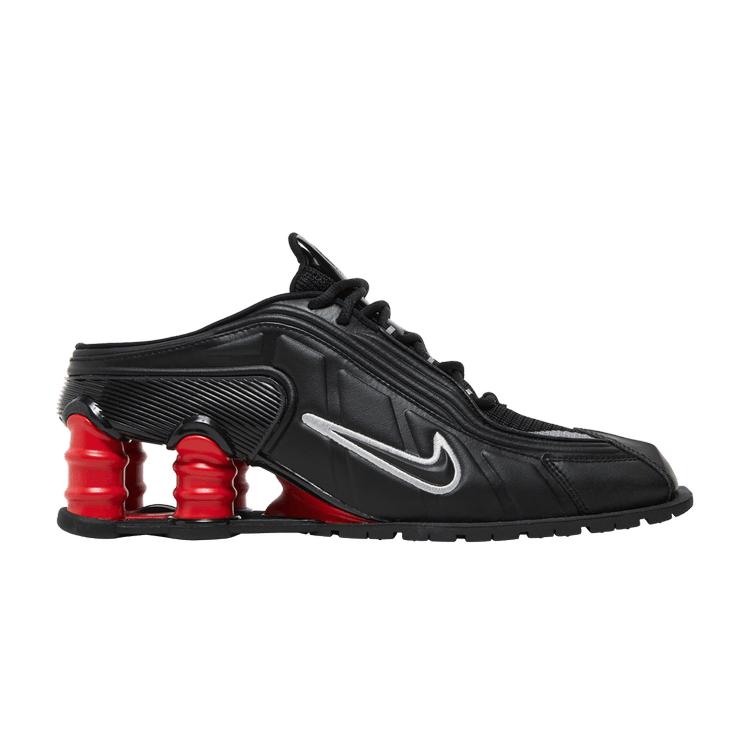 Martine Rose X Nike  Shox Mule MR4 Black Comet Red Women Sneakers Metallic-Silver DQ2401-001