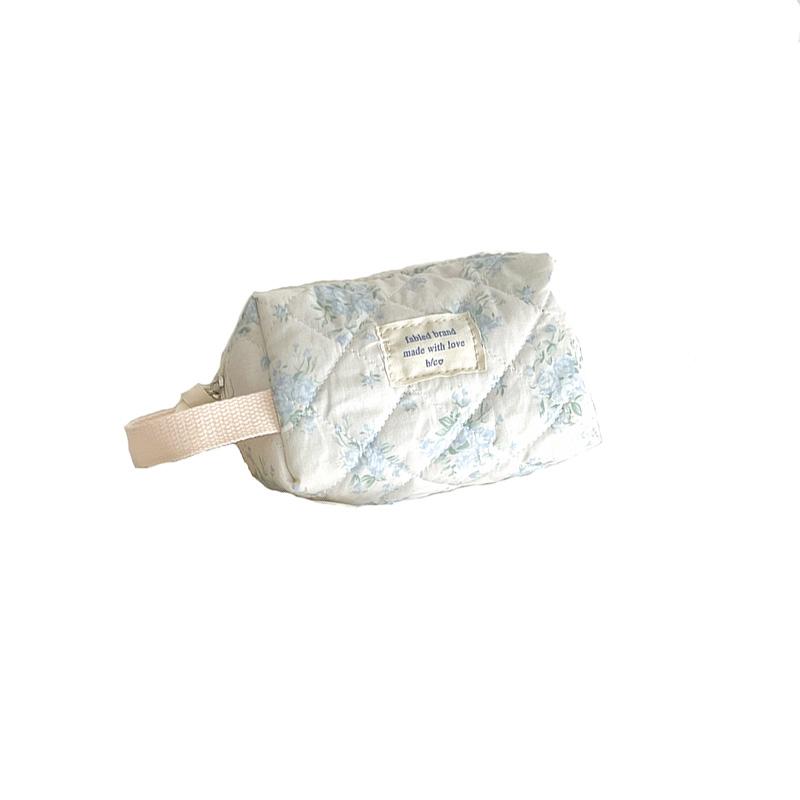 3 typy květinová dámská kosmetická taška přenosná dámská kosmetická peněženka cestovní úložné tašky velkokapacitní prošívaná bavlněná taška tote kabelky