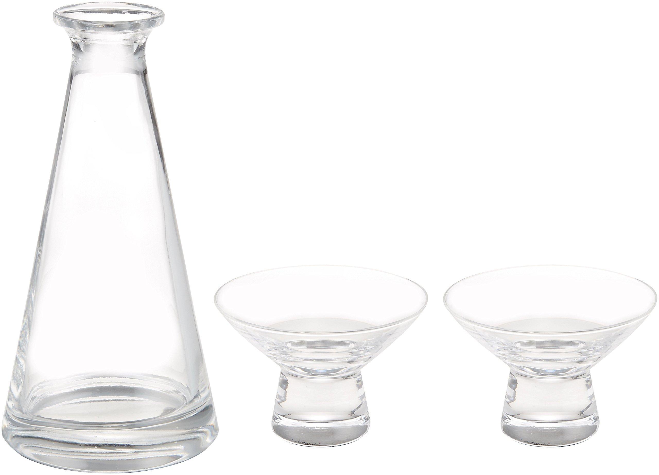 

Набор бутылки для саке и чашки для саке Hirota Glass Edo Glass EDO-17