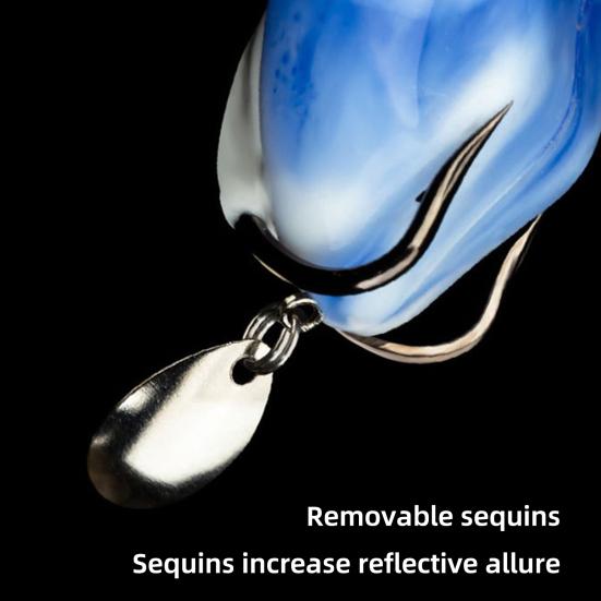 Fishing Lure Artificial Bait with Drainage Holes Realistic Looking Vibrant Color Sharp Hook Frog Fake Lure Bait Fishing Tackle