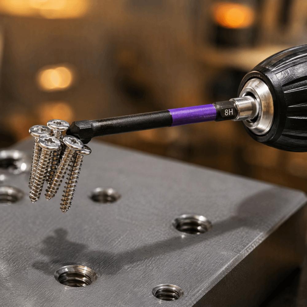 12pcs S2 Alloy Steel Hex Screwdriver Bit Set Impact Driver Bit Set  Power Drill Use
