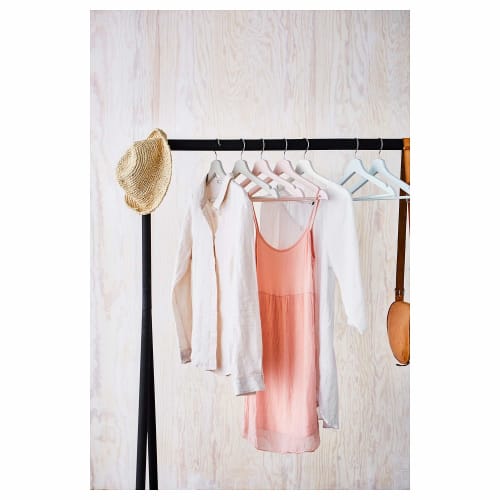 IKEA BUMERANG Solid Wood Clothes Hangers with Shoulder Recesses for Suits, Jackets, and Camisoles (Set of 2 (16 Pieces), White)