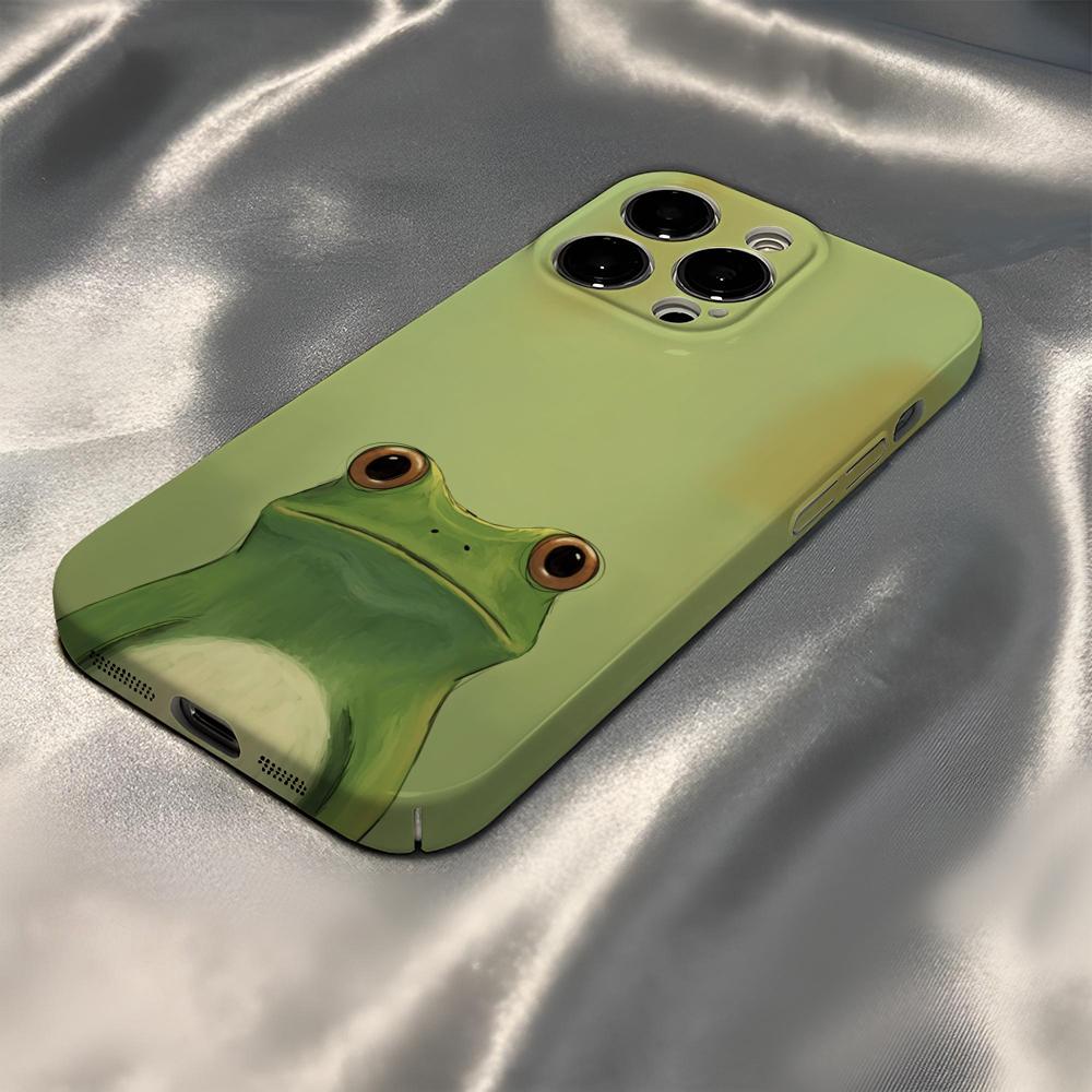 

Модный Чехол для Телефона с Полосатым Узором и Лягушками Для IPhone 17Promax 16 15 14 13 12 11 Pro Max Plus Прочный Персонализированный Чехол iPhone 11 Pro Max